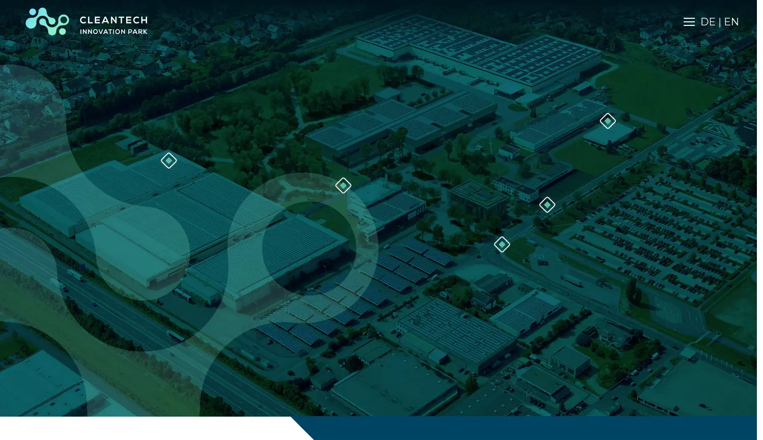 Website der Firma Cleantech Innovation Park GmbH