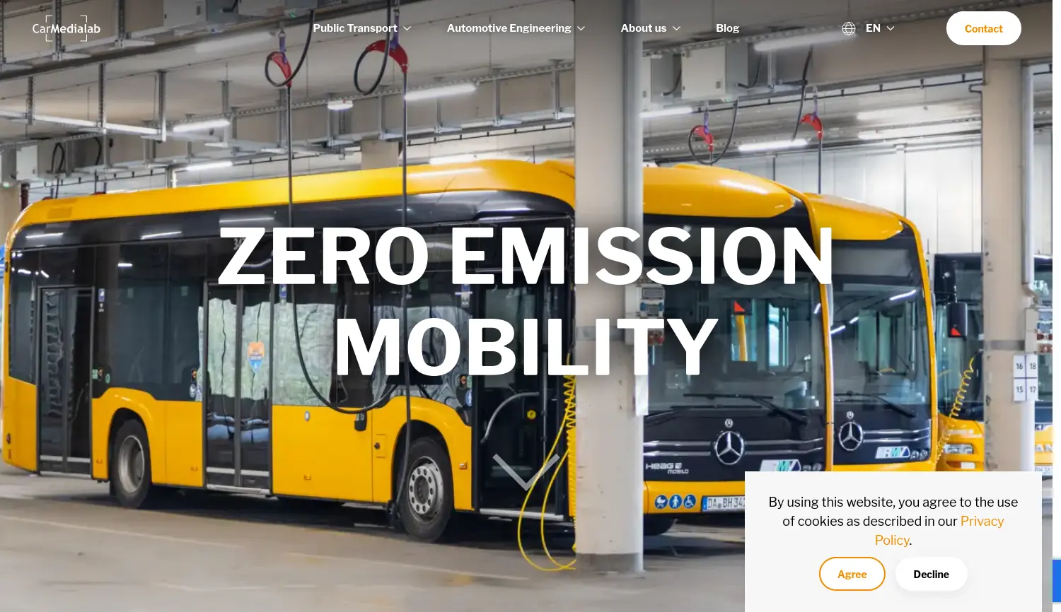 Website der Firma CarMedialab GmbH