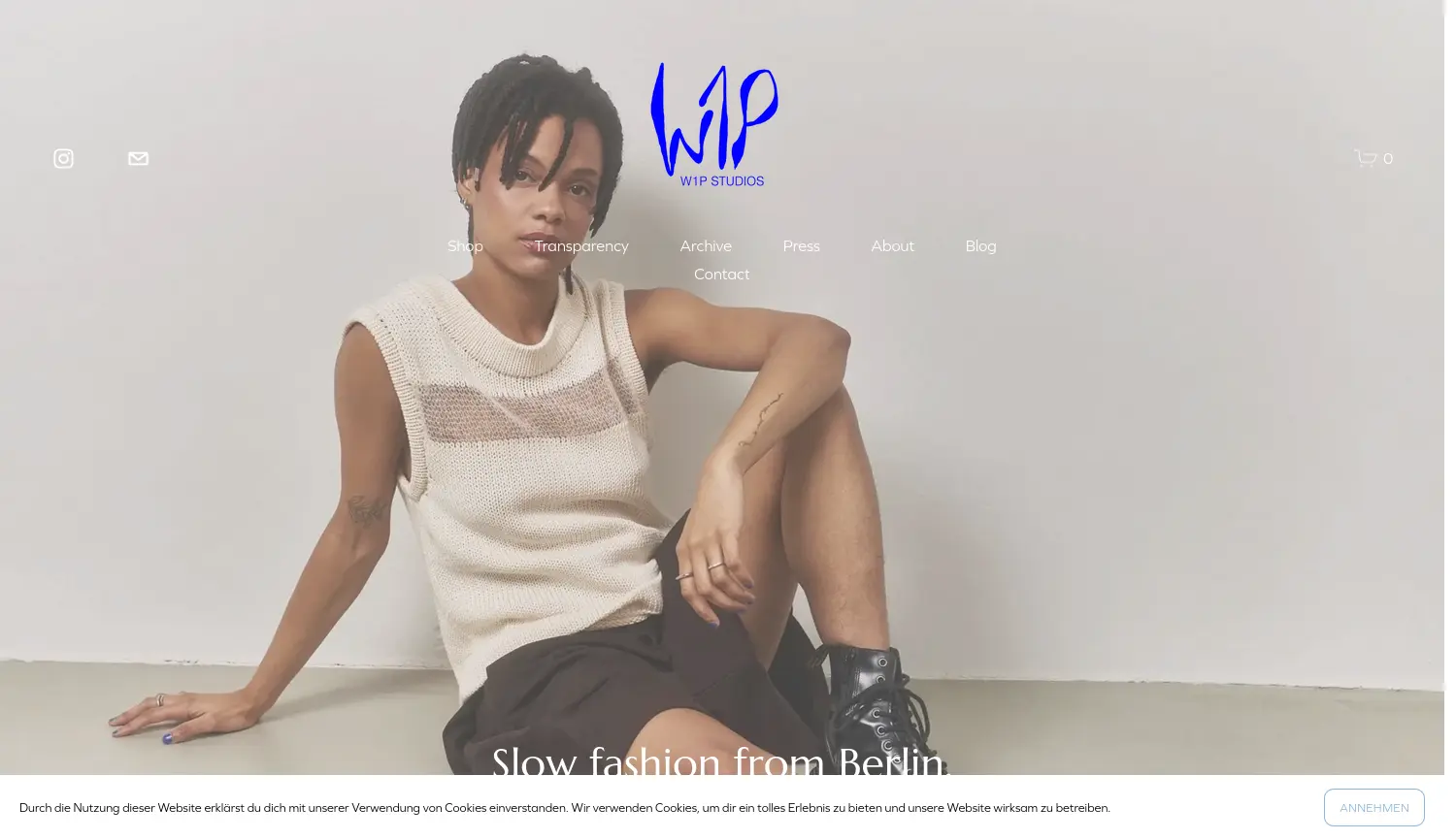 Website der Firma W1P Studios GbR