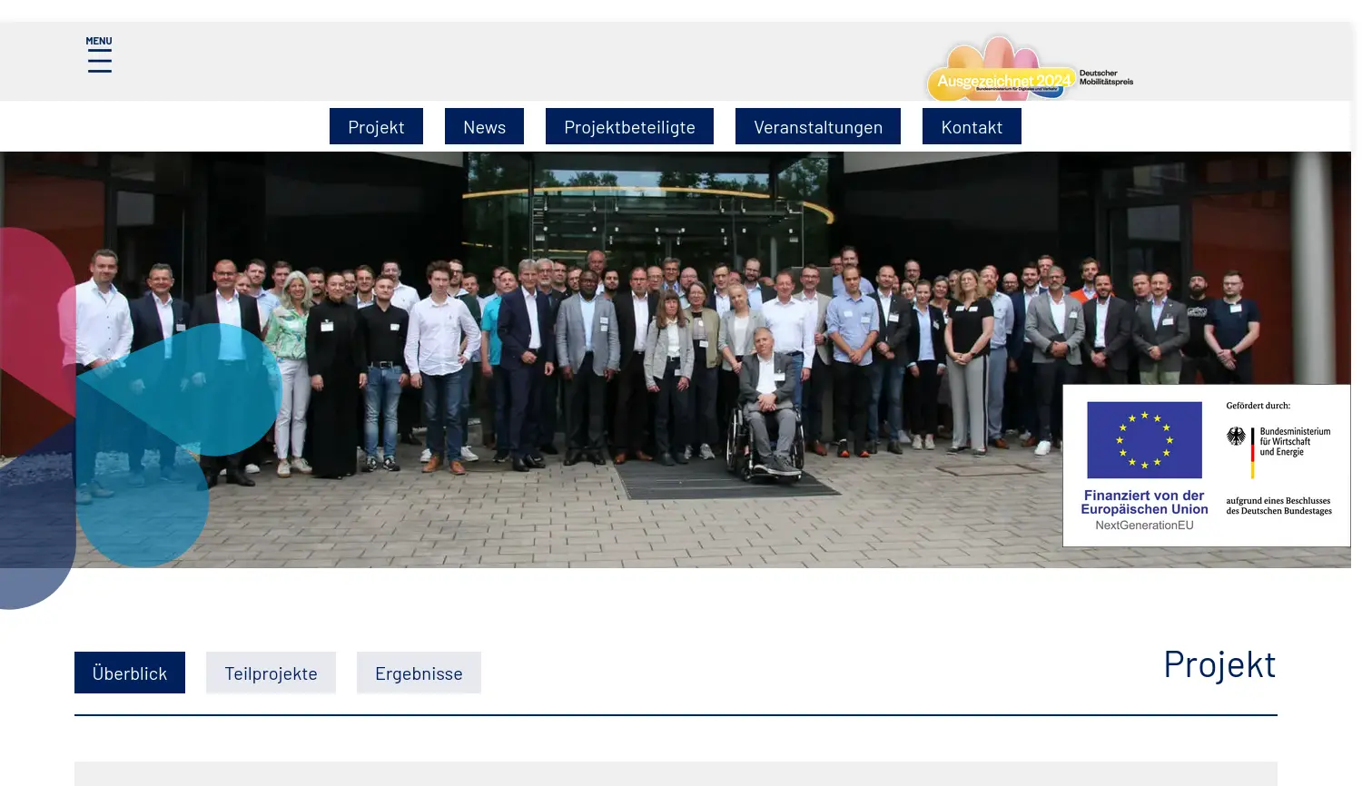 Website der Firma Neue Mobilität Paderborn e.V.