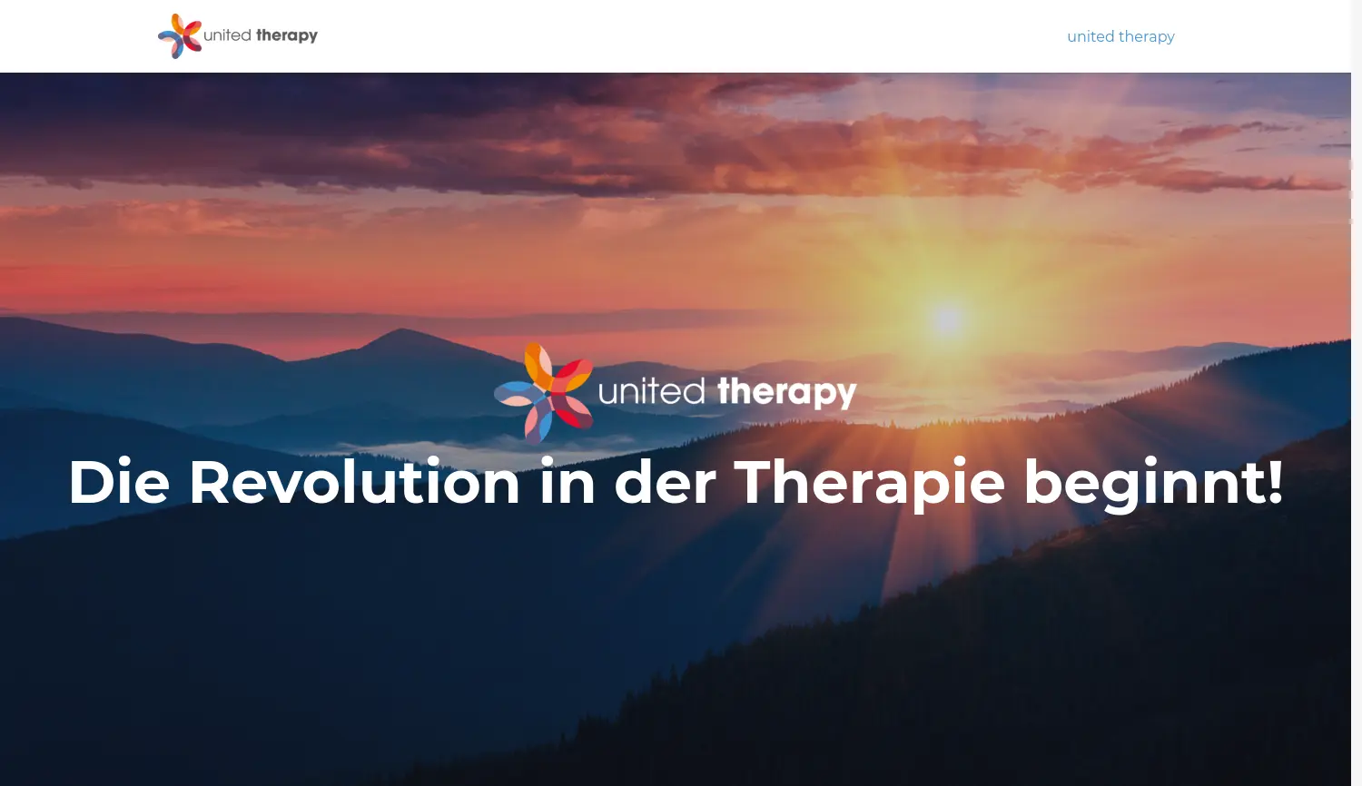 Website der Firma United Therapy Holding III GmbH