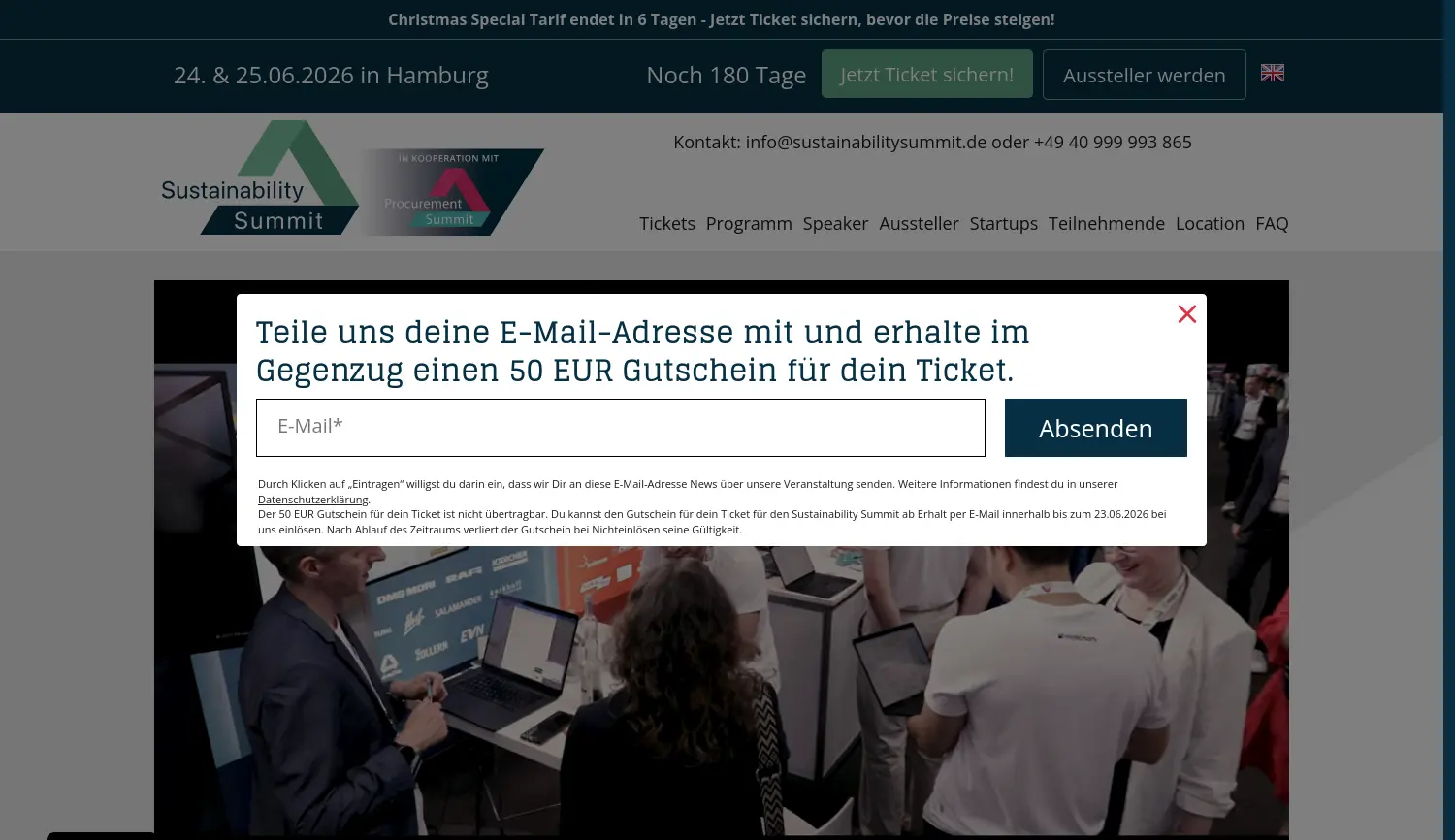 Website der Firma Trailblazer Summits GmbH