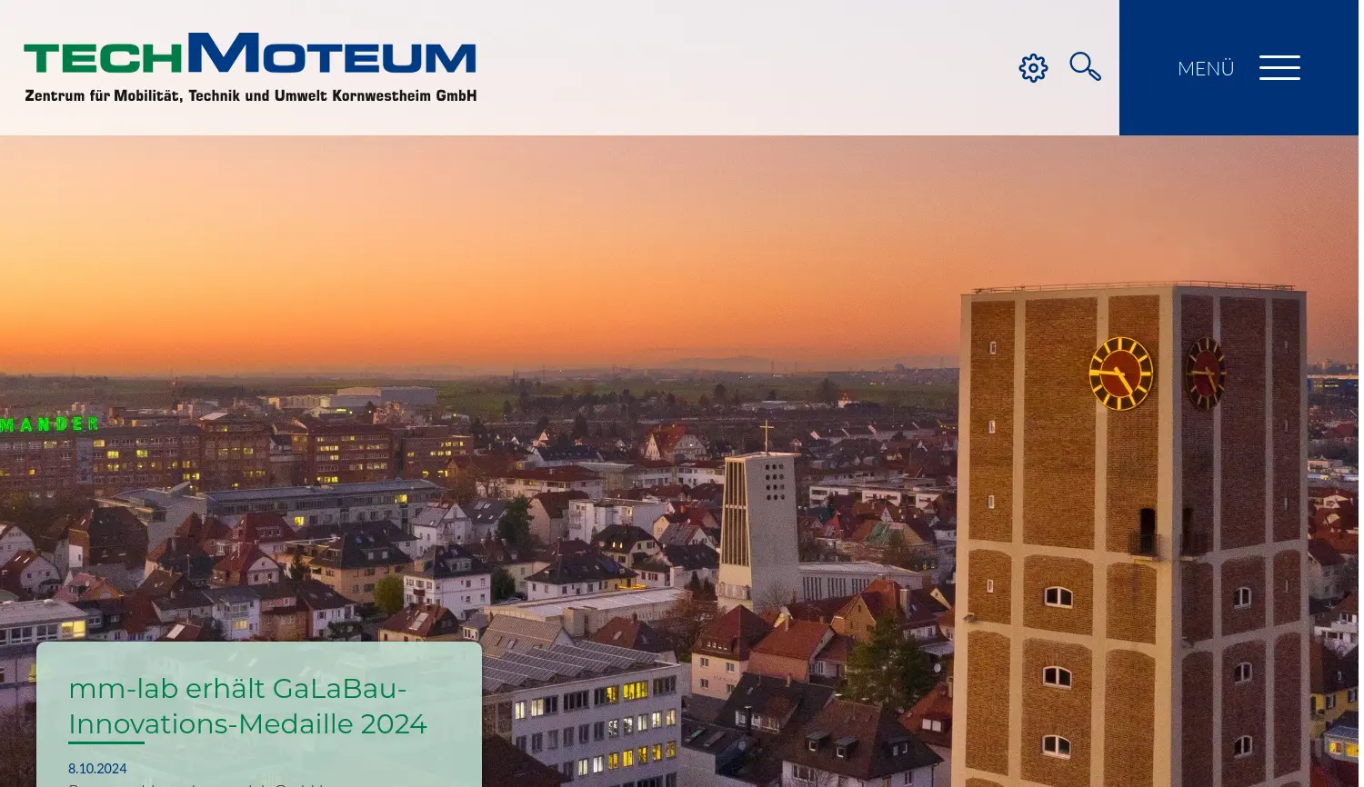 Website der Firma TechMoteum GmbH