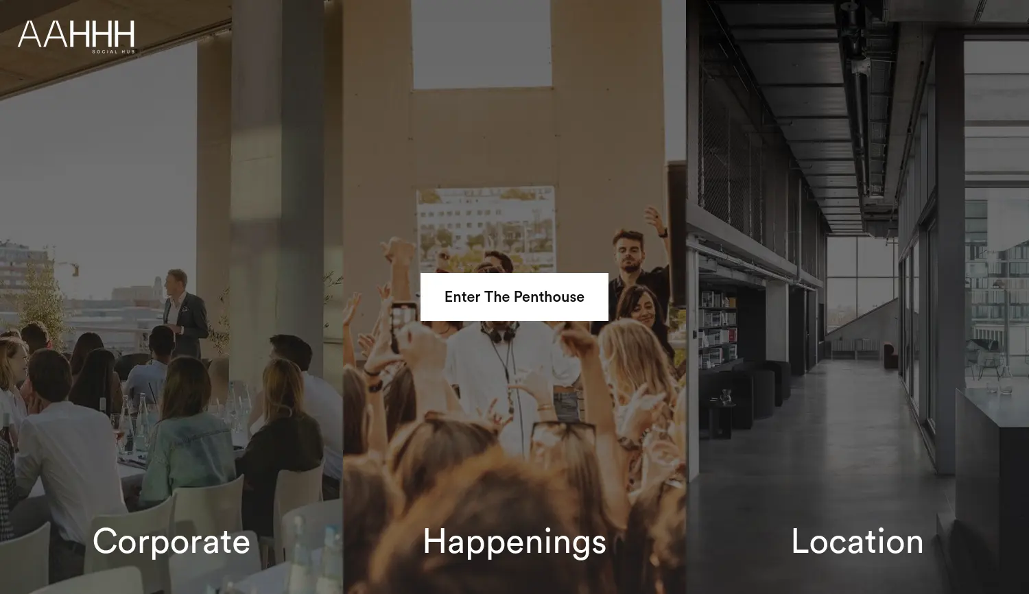 Website der Firma AAHHH GmbH