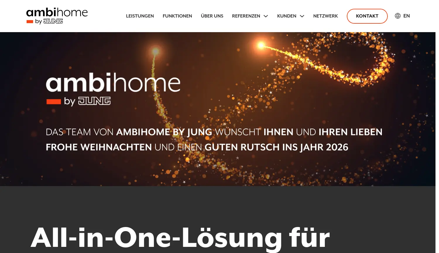 Website der Firma ambihome GmbH