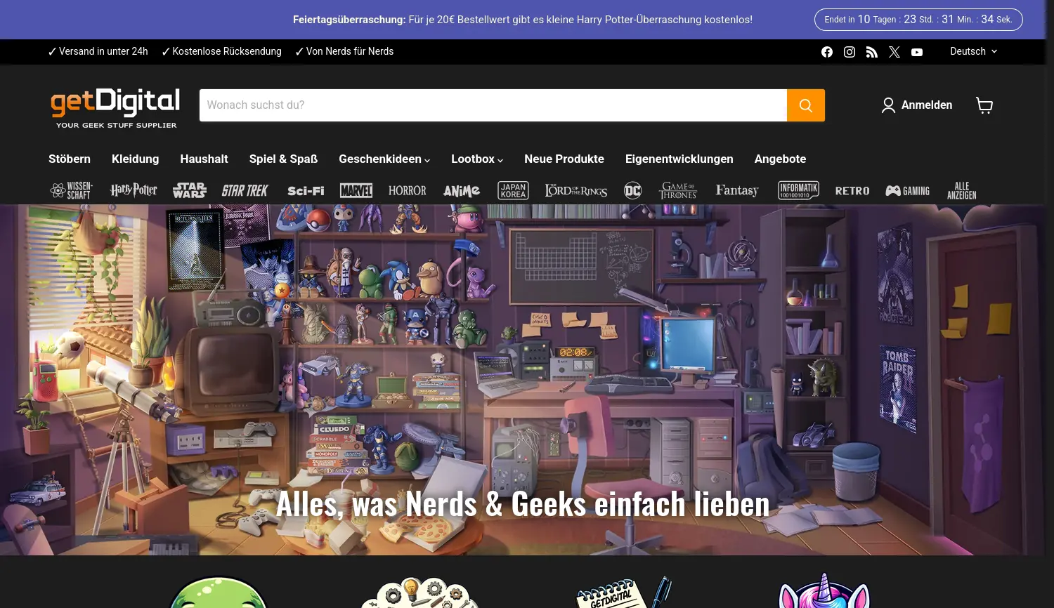 Website der Firma getDigital.de GmbH