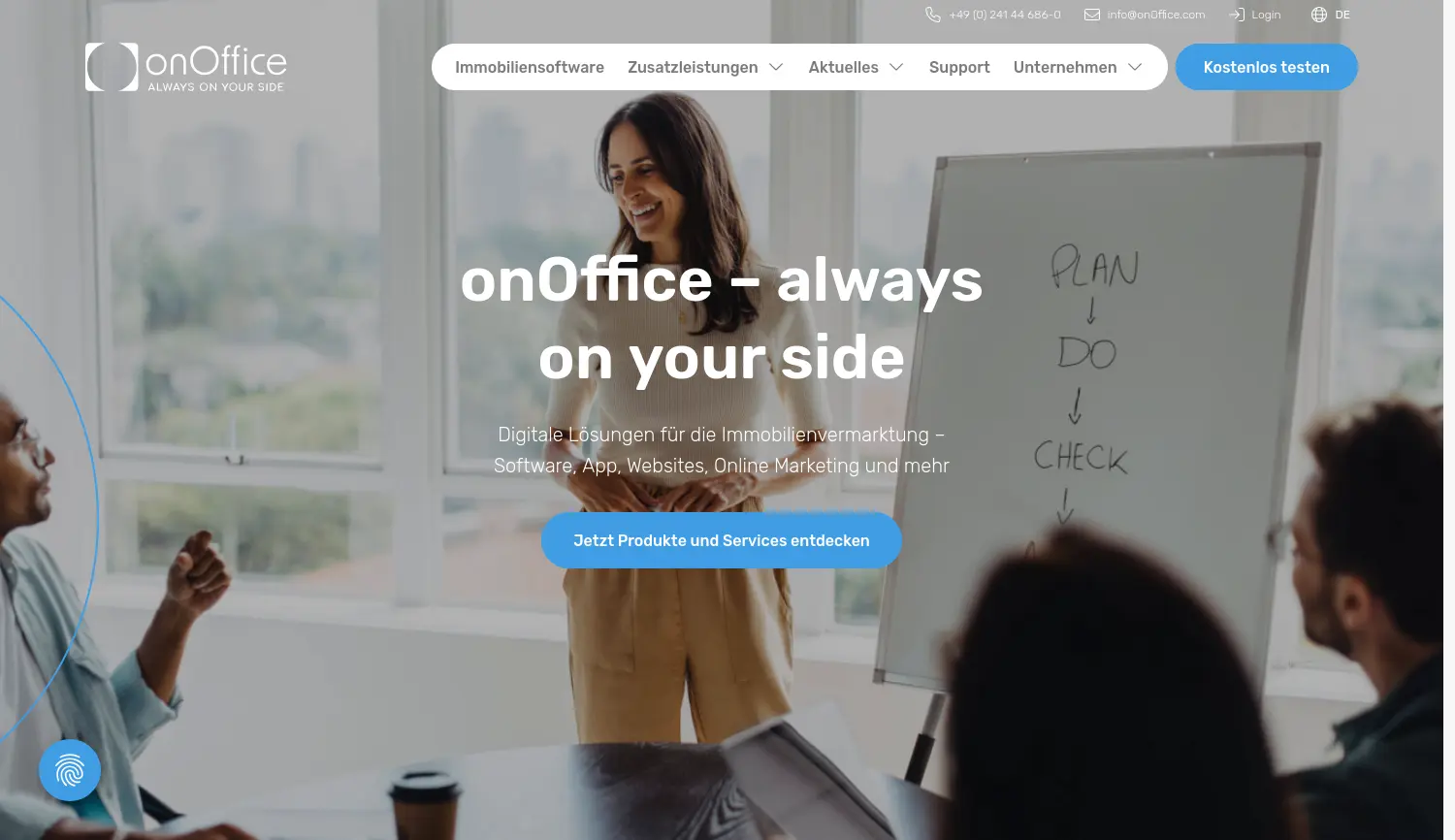 Website der Firma onOffice GmbH