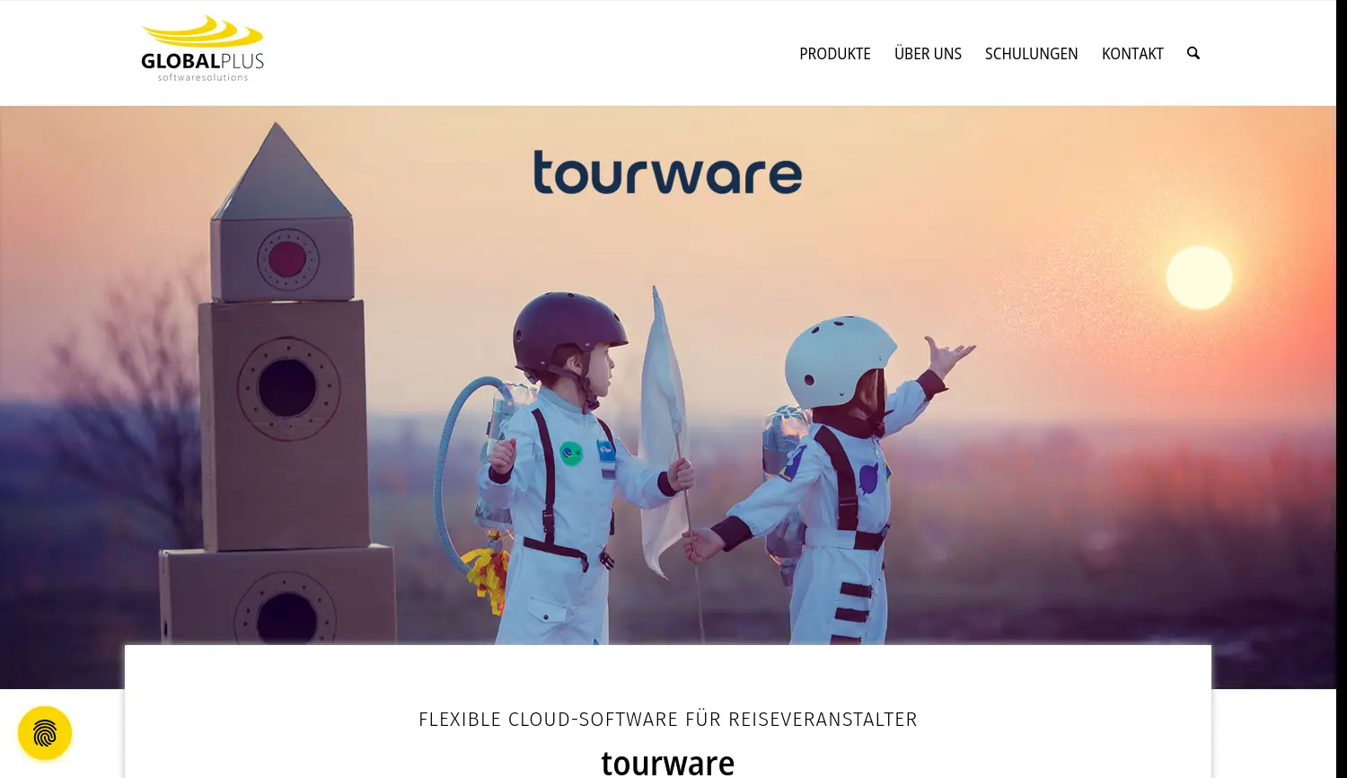 Website der Firma Global Plus AG