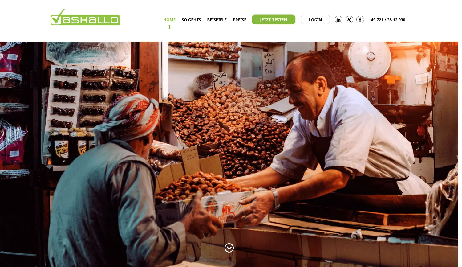 Website der Firma askallo GmbH