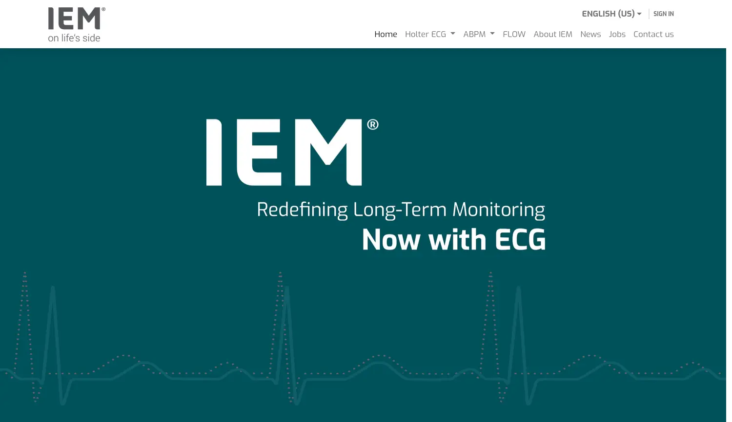 Website der Firma IEM GmbH