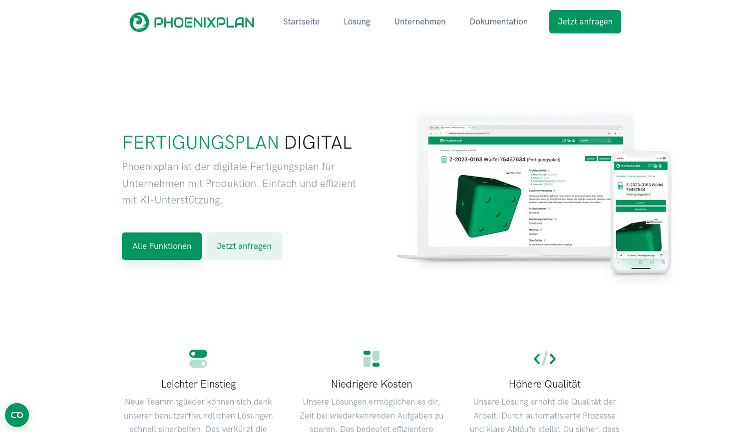 Website der Firma operun GmbH