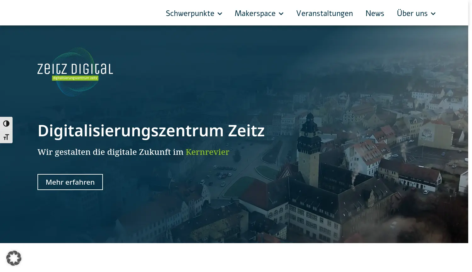 Website der Firma Stadt Zeitz