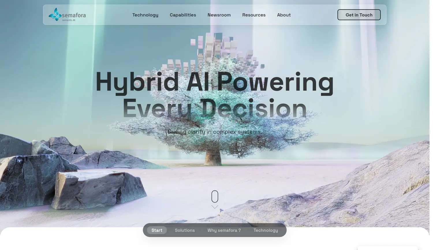 Website der Firma semafora systems GmbH