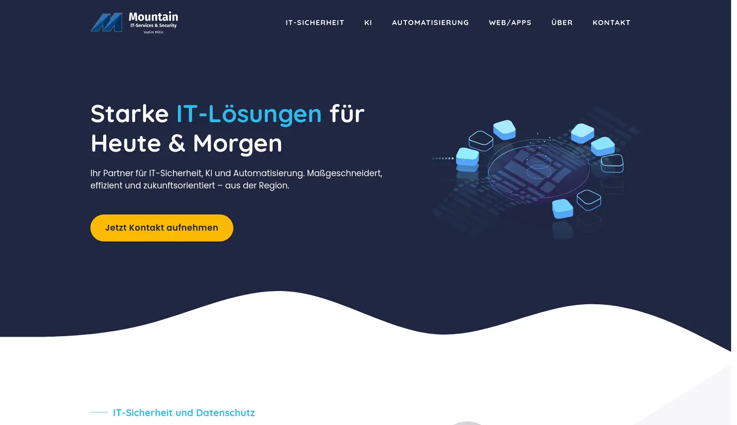 Website der Firma Mountain IT-Services & Security Vadim Mitin