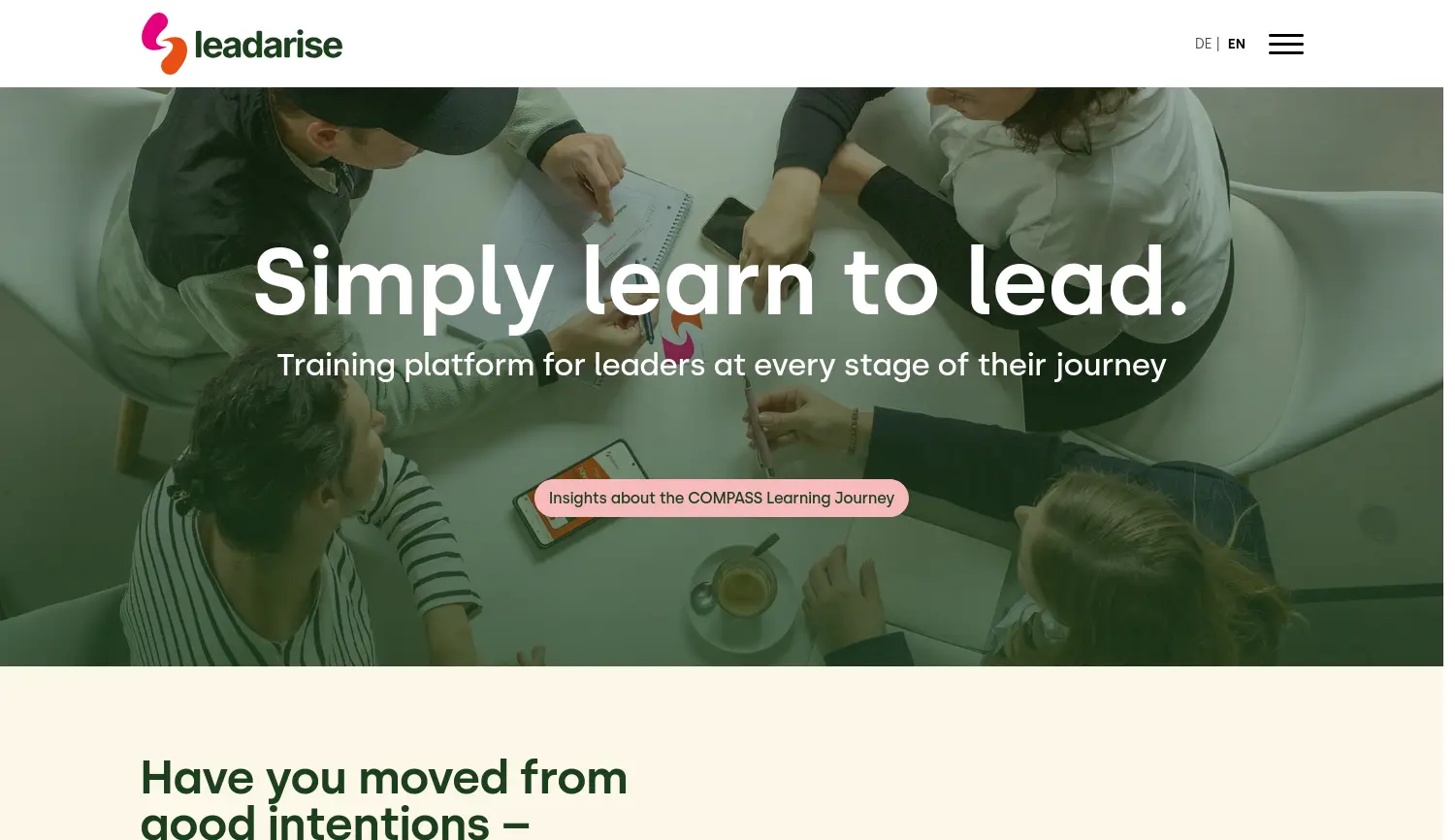 Website der Firma leadarise