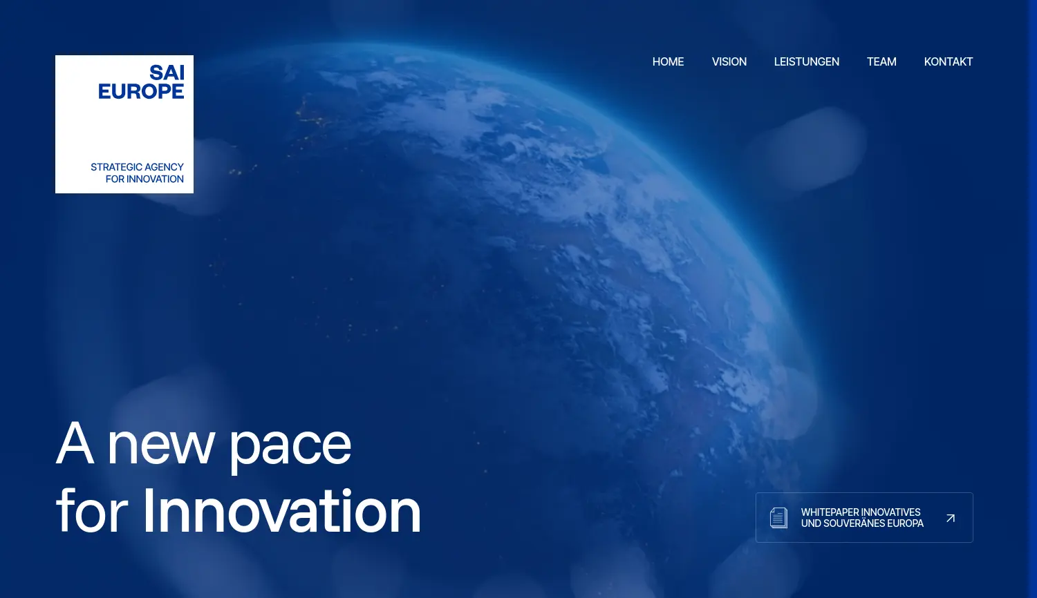 Website der Firma SAI Europe GmbH