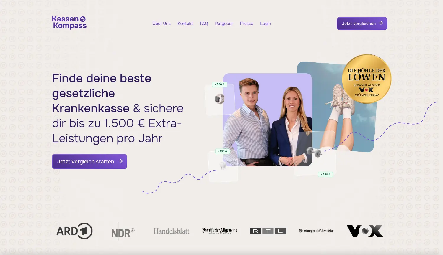 Website der Firma KassenKompass GmbH