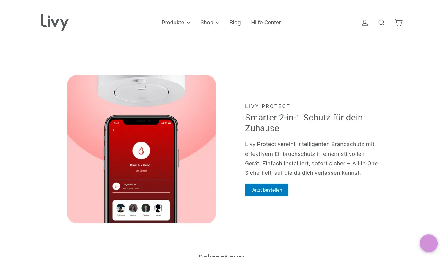 Website der Firma HUM Systems GmbH