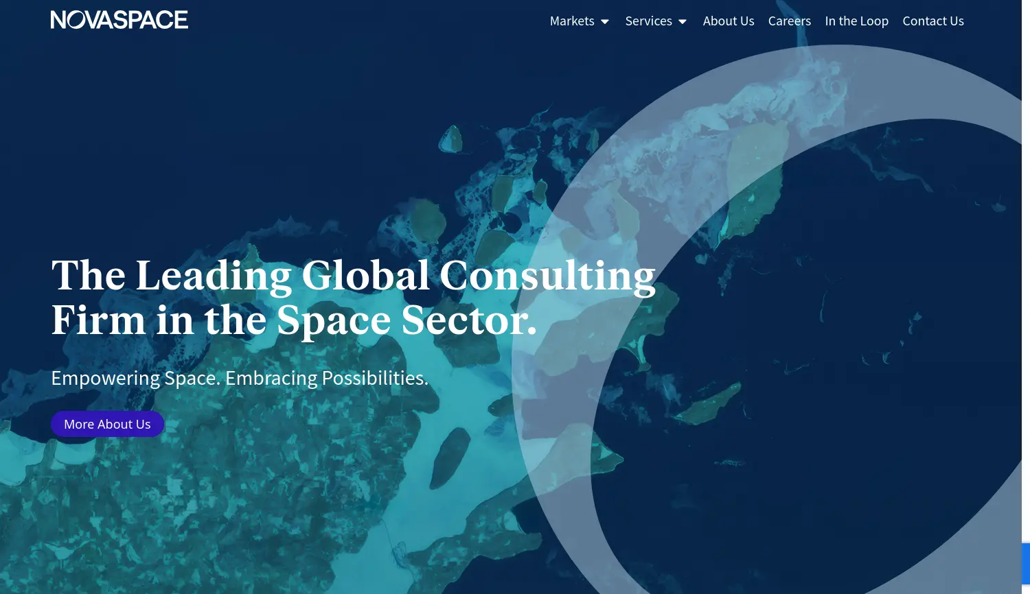 Website der Firma Novaspace