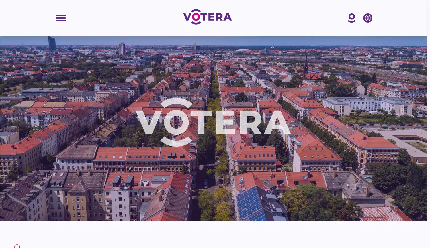 Website der Firma Votera GmbH