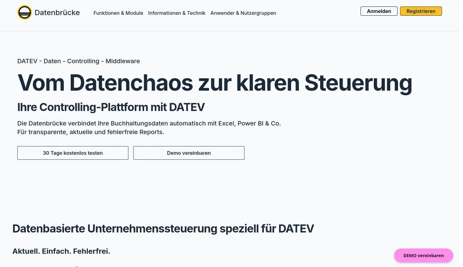 Website der Firma CSBERG GmbH