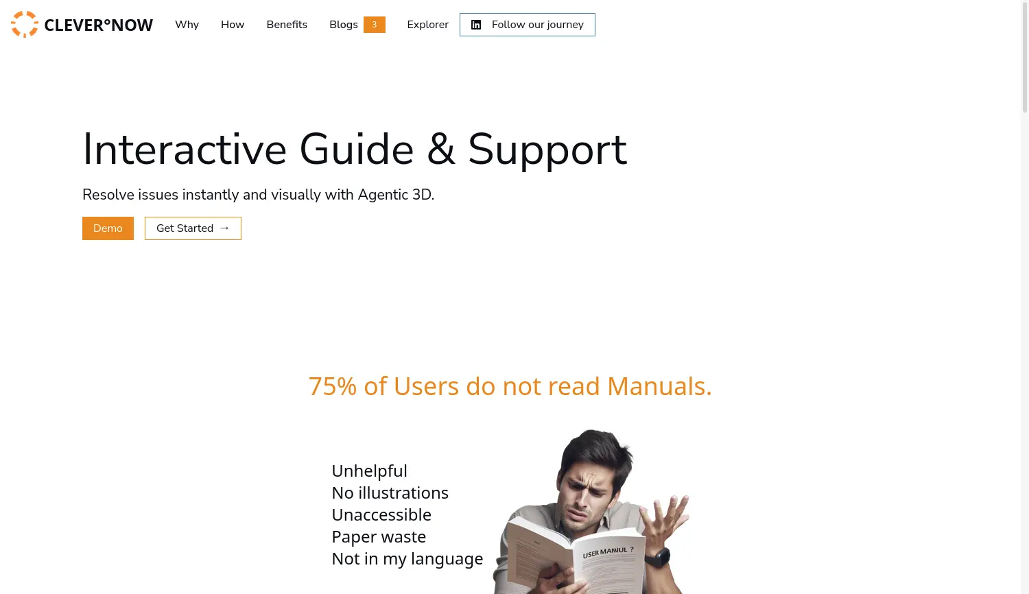 Website der Firma CLEVERNOW GmbH