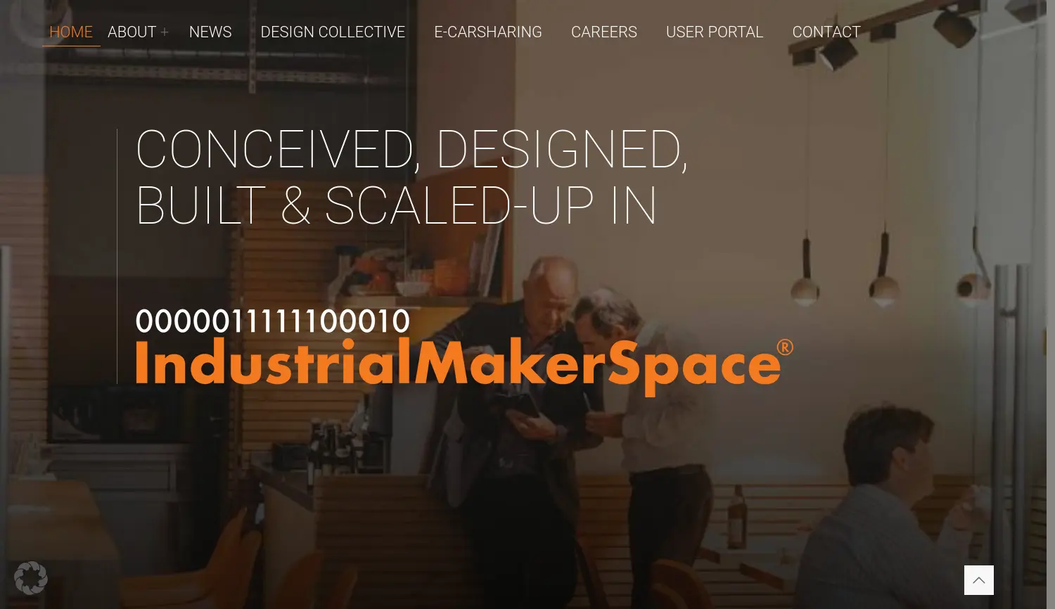 Website der Firma Industrial Makers GmbH