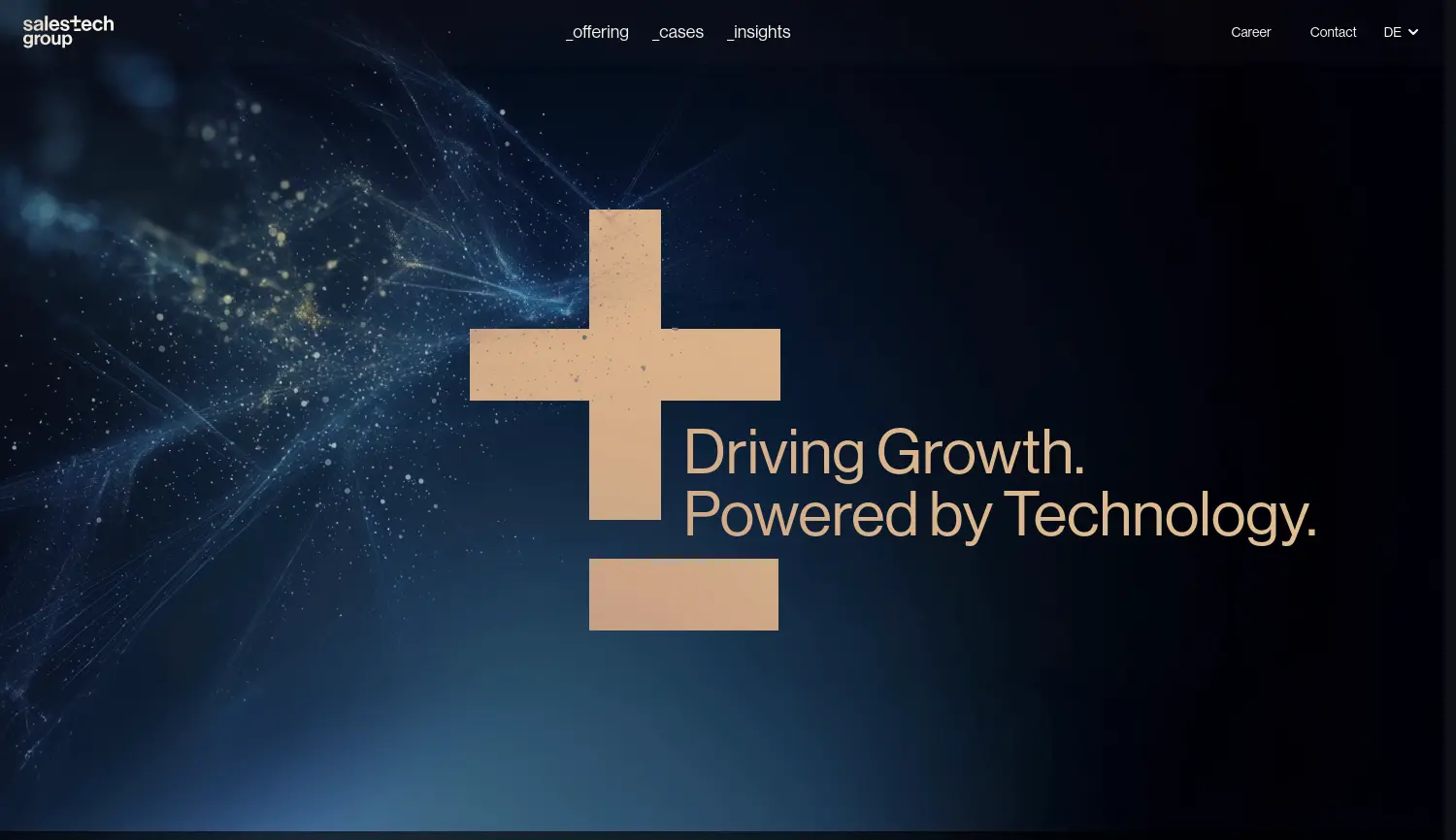 Website der Firma SalesTech BidCo GmbH