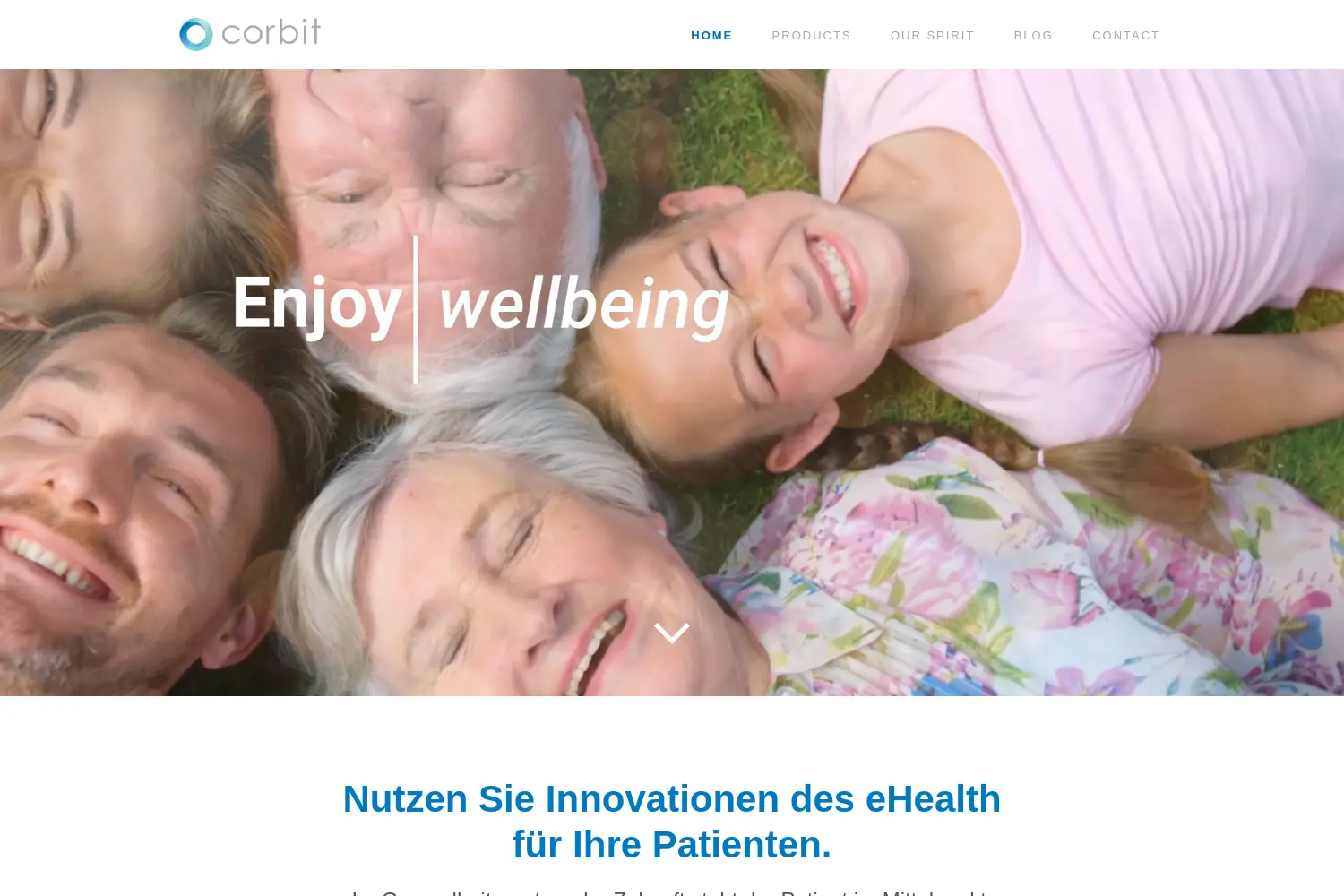 Website der Firma Corbit GmbH