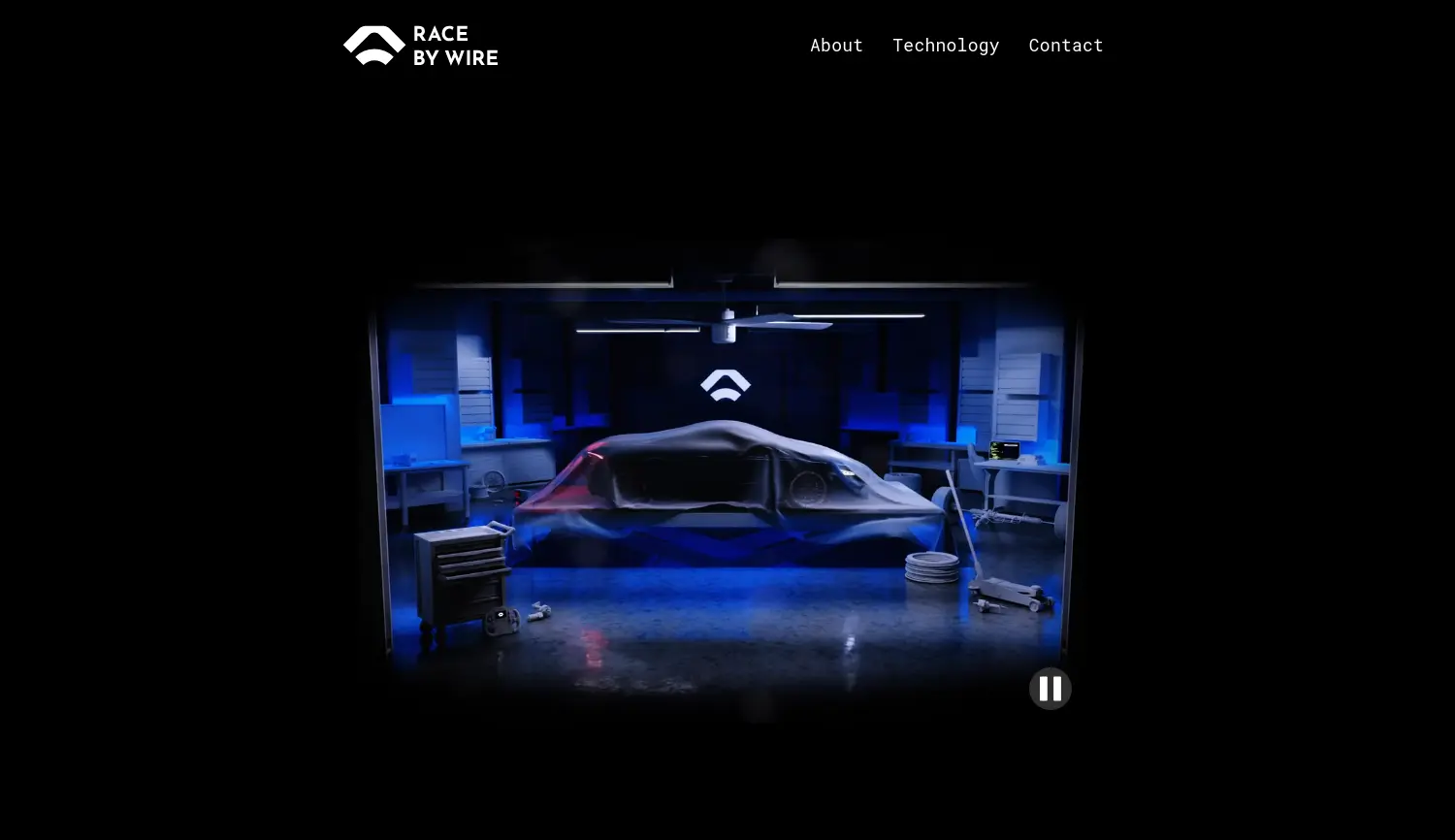 Website der Firma Race-by-Wire GmbH