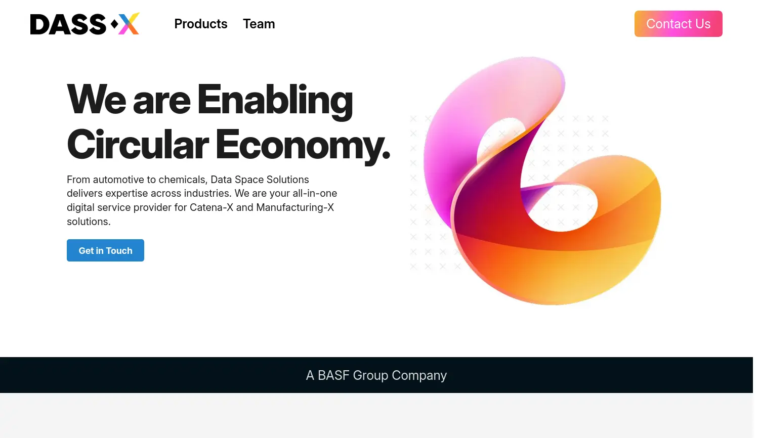 Website der Firma Data Space Solutions GmbH