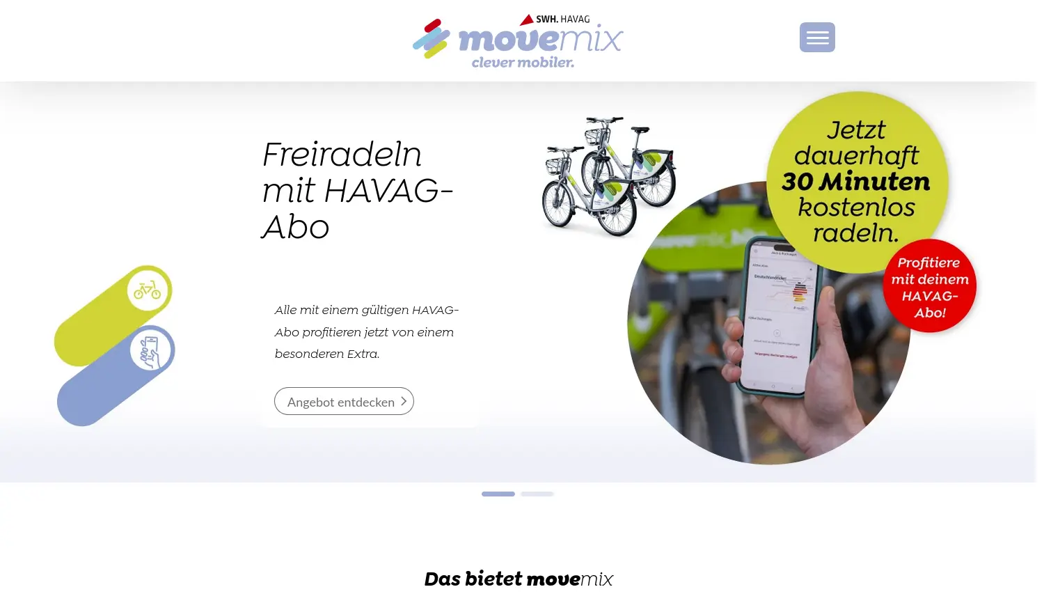 Website der Firma Hallesche Verkehrs-AG