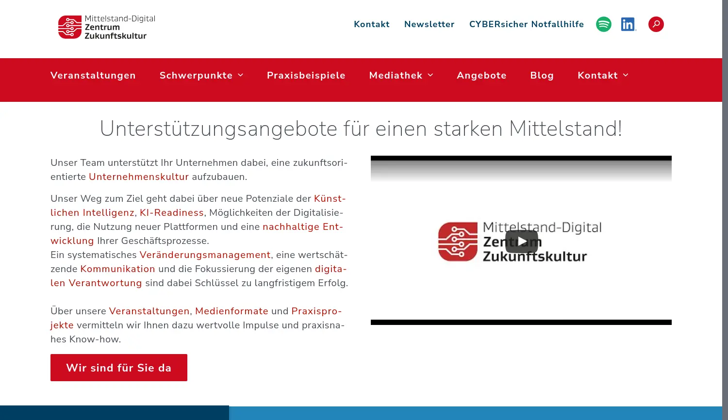 Website der Firma BSP Business and Law School (Hochschule für Management GmbH)