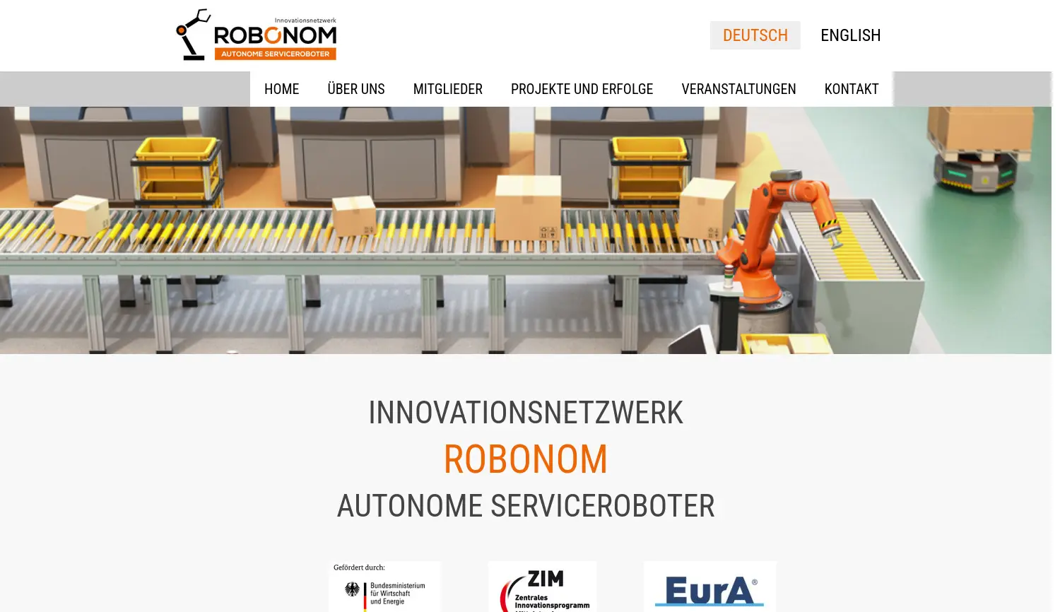 Website der Firma EurA AG