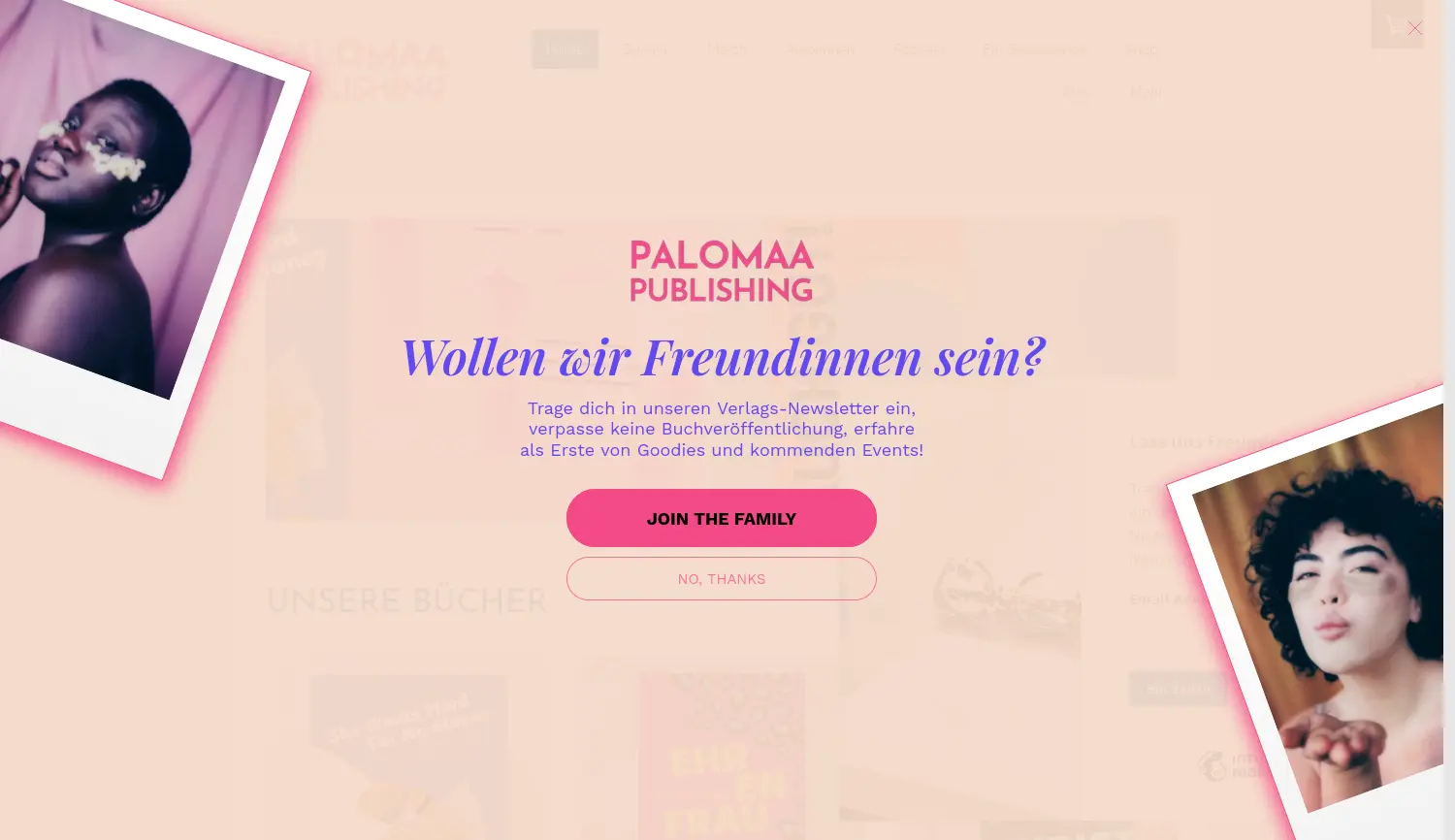 Website der Firma Palomaa Publishing