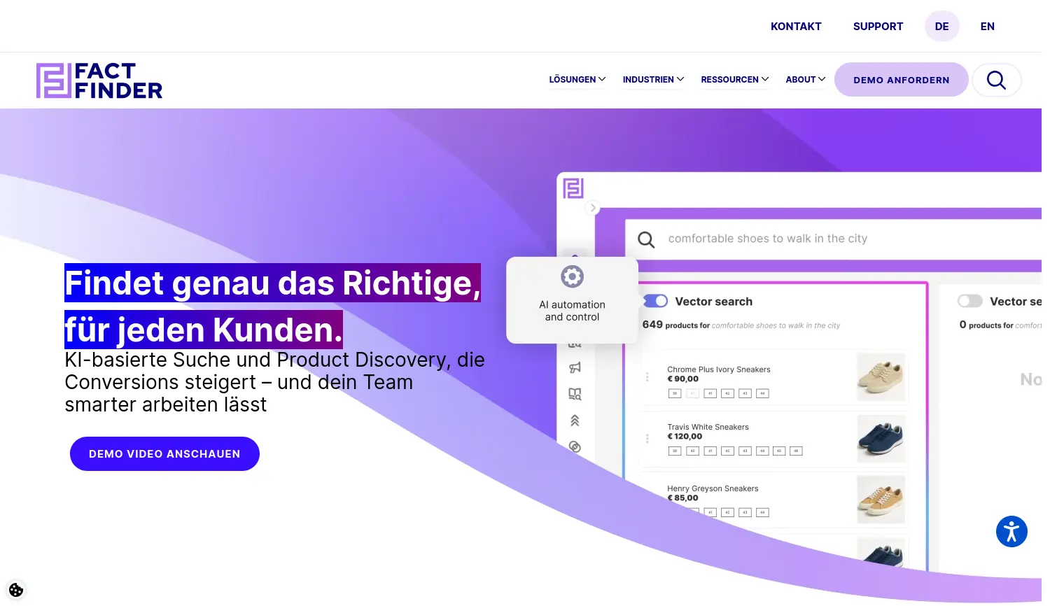 Website der Firma Omikron Data Quality GmbH