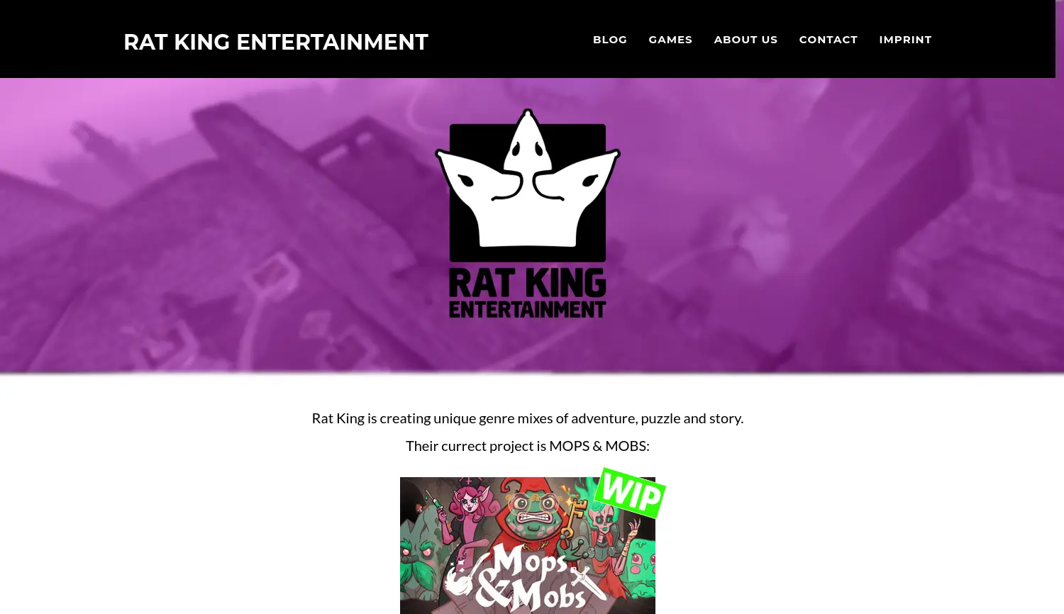 Website der Firma Rat King Entertainment GbR