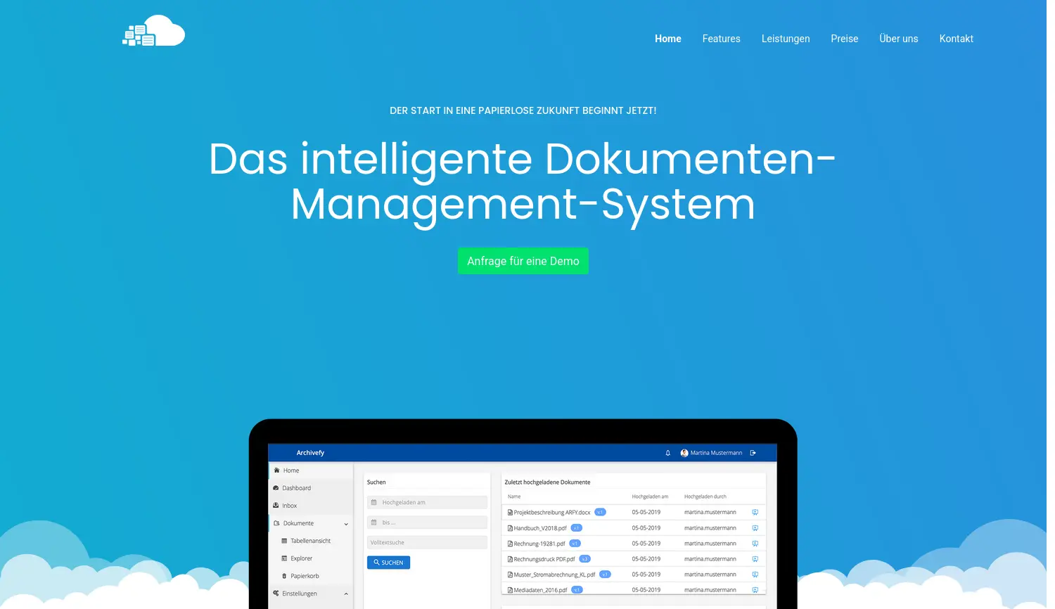 Website der Firma ainubes GmbH