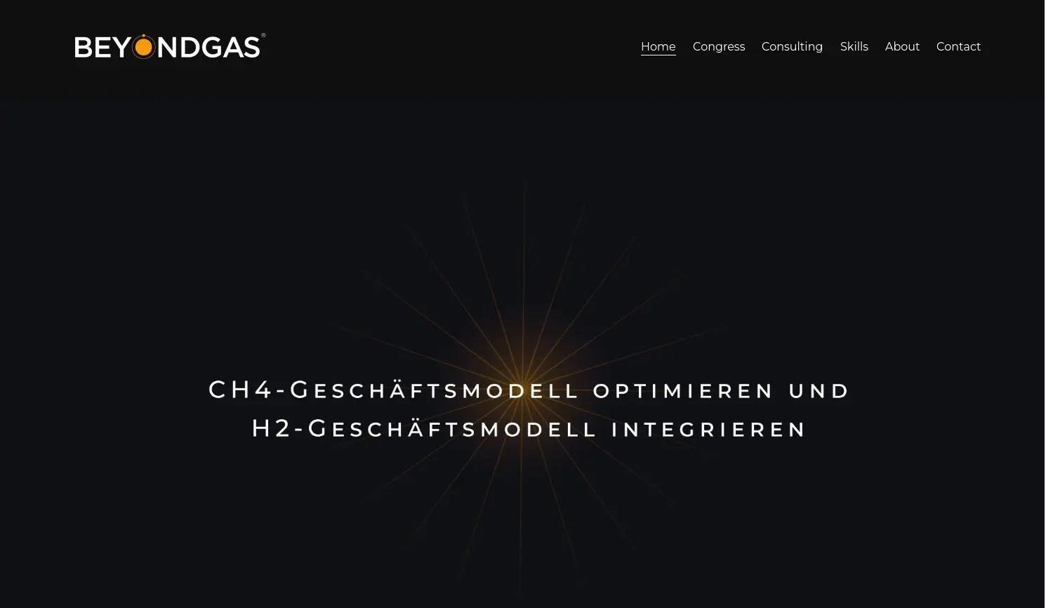 Website der Firma beyondgas AG & Co. KG