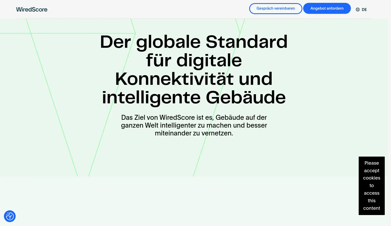 Website der Firma WiredScore GmbH