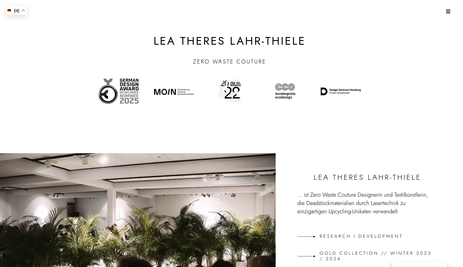 Website der Firma Lea Theres Lahr-Thiele