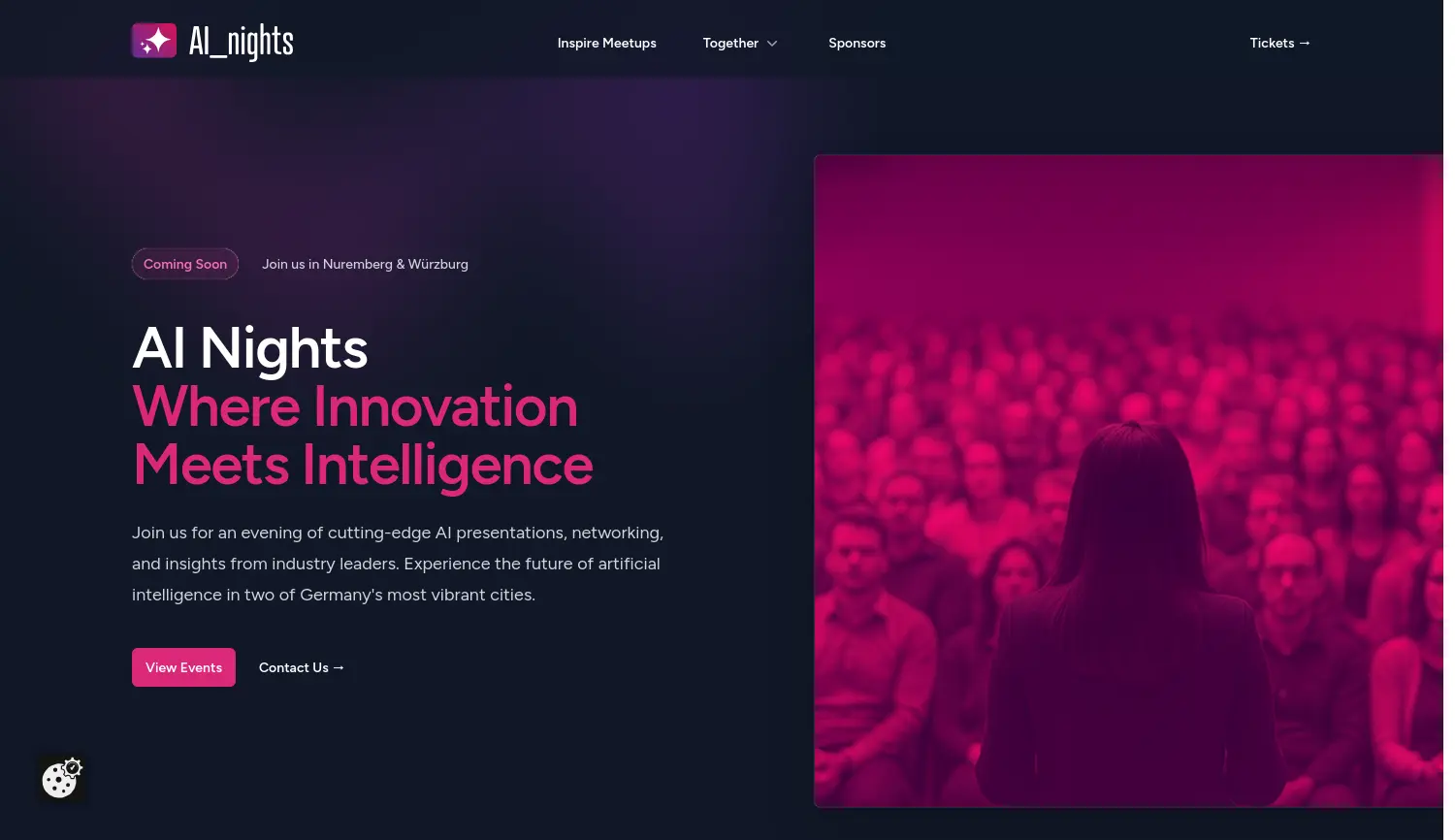 Website der Firma AI Nights (Andreas Pabst)