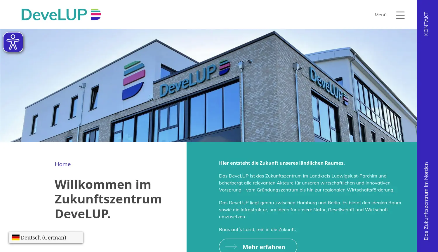 Website der Firma Landkreis Ludwigslust-Parchim