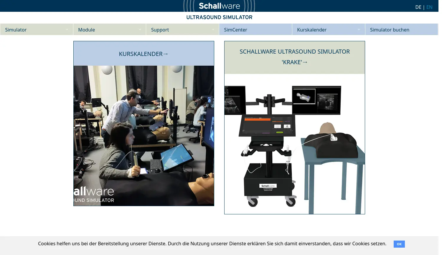 Website der Firma Schallware GmbH