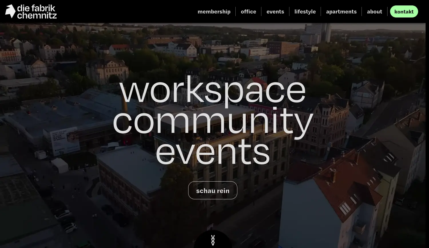 Website der Firma dieFabrik Chemnitz GmbH
