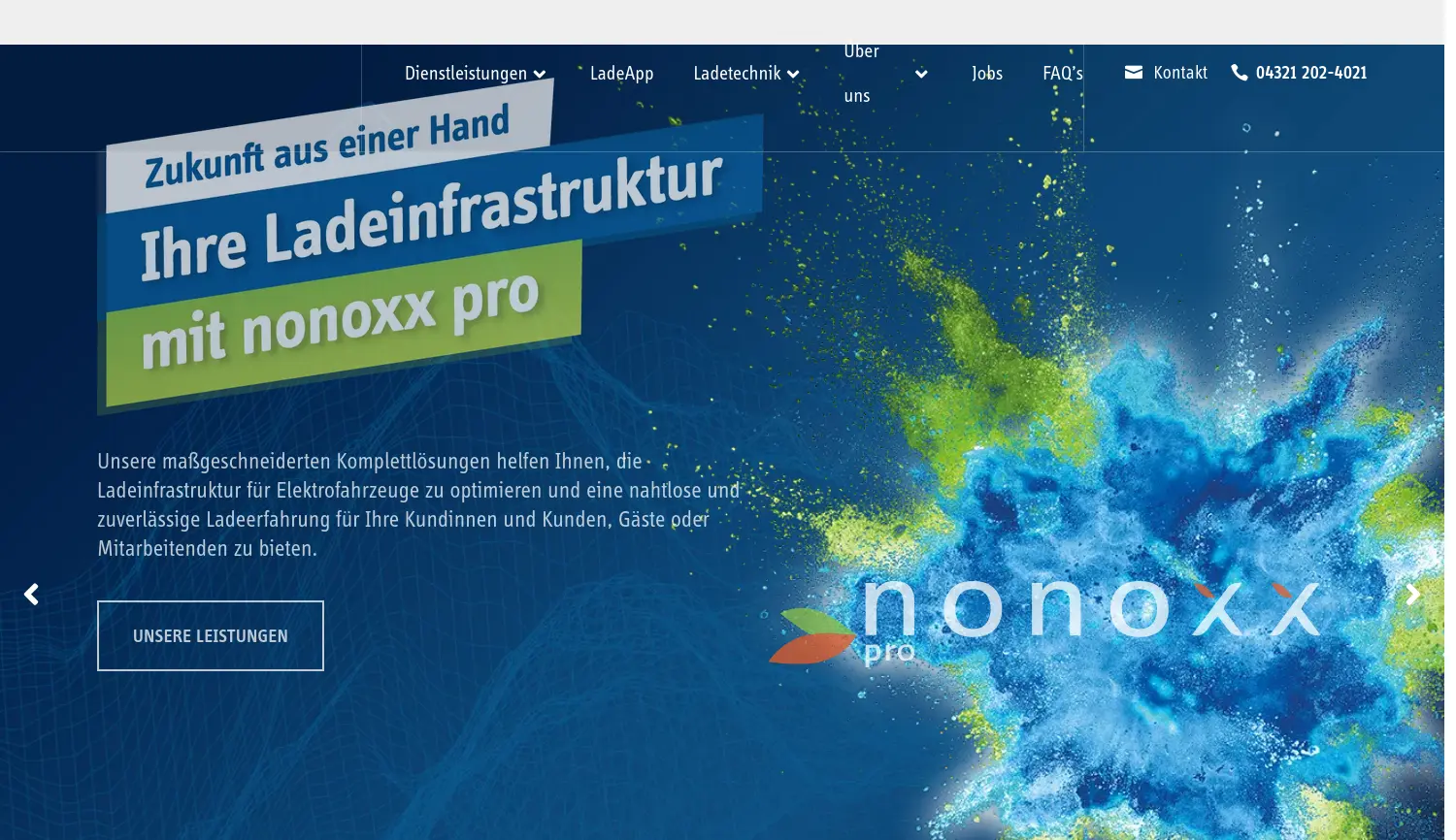 Website der Firma nonoxx pro GmbH