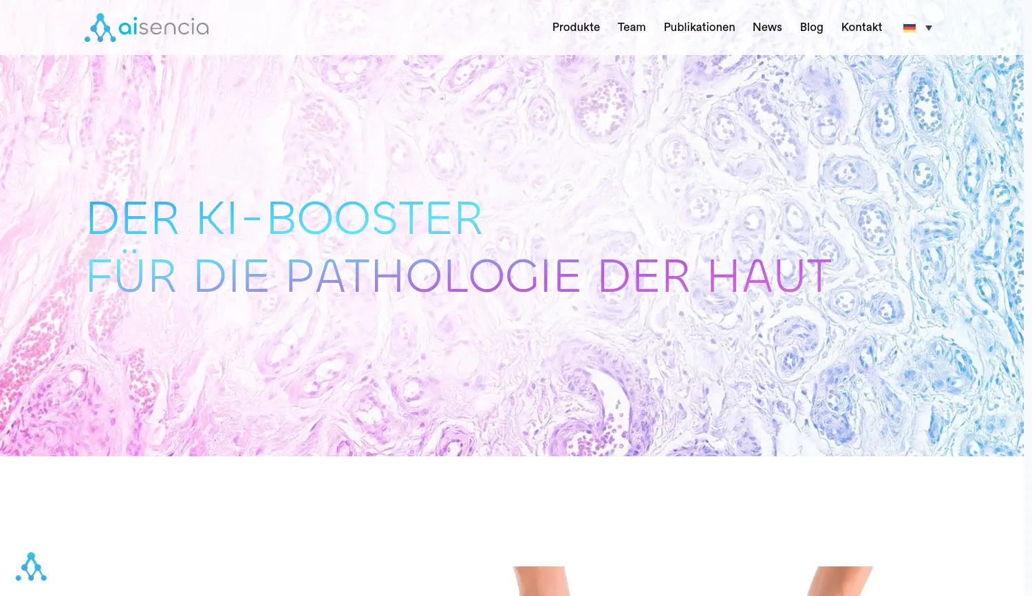 Website der Firma aisencia GmbH