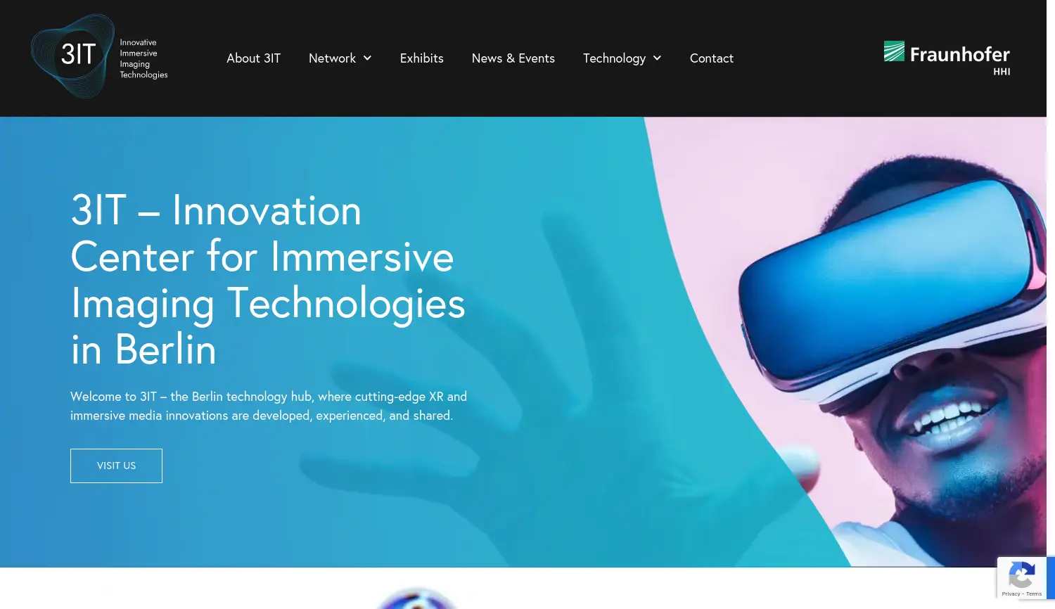 Website der Firma Fraunhofer-Institut für Nachrichtentechnik, Heinrich-Hertz-Institut, HHI