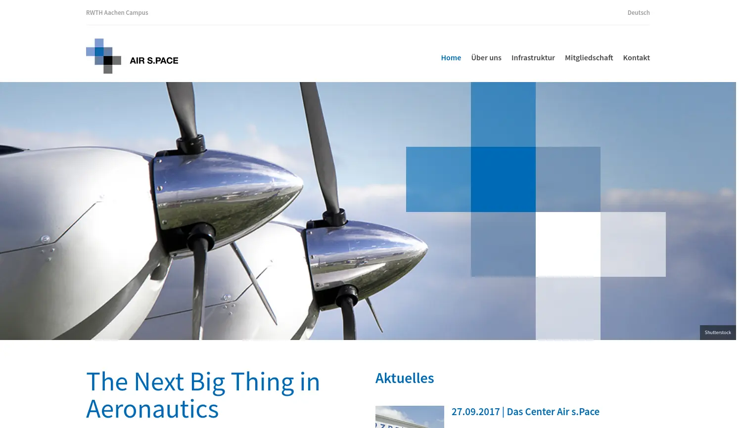 Website der Firma Air s.Pace GmbH