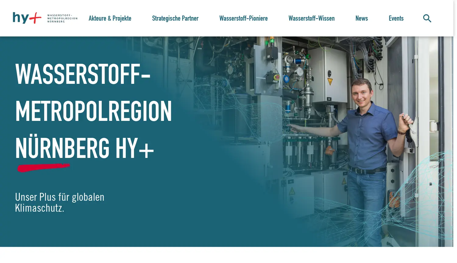 Website der Firma ENERGIEregion Nürnberg e.V.